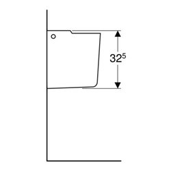 Geberit Halbsäule Renova Plan we., f WT, mit Befestigungsmaterial