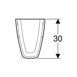 Geberit Halbsäule Renova Plan we., f WT, mit Befestigungsmaterial