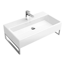 V&B Handtuchhalter MEMENTO Edelstahl Hochglanz poliert 420 x 140 mm, Montage seitlich