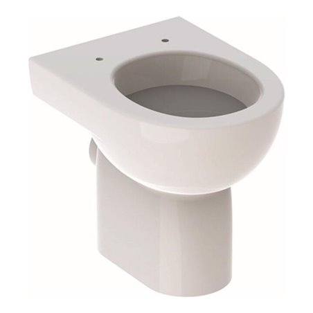 Geberit Stand-Flachspül-WC Renova we., 6 l, Abg. hor, teilgeschl. Form