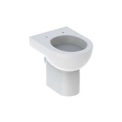 Geberit Stand-Tiefspül-WC RENOVA teilgeschlossene Form Abgang horizontal weiß