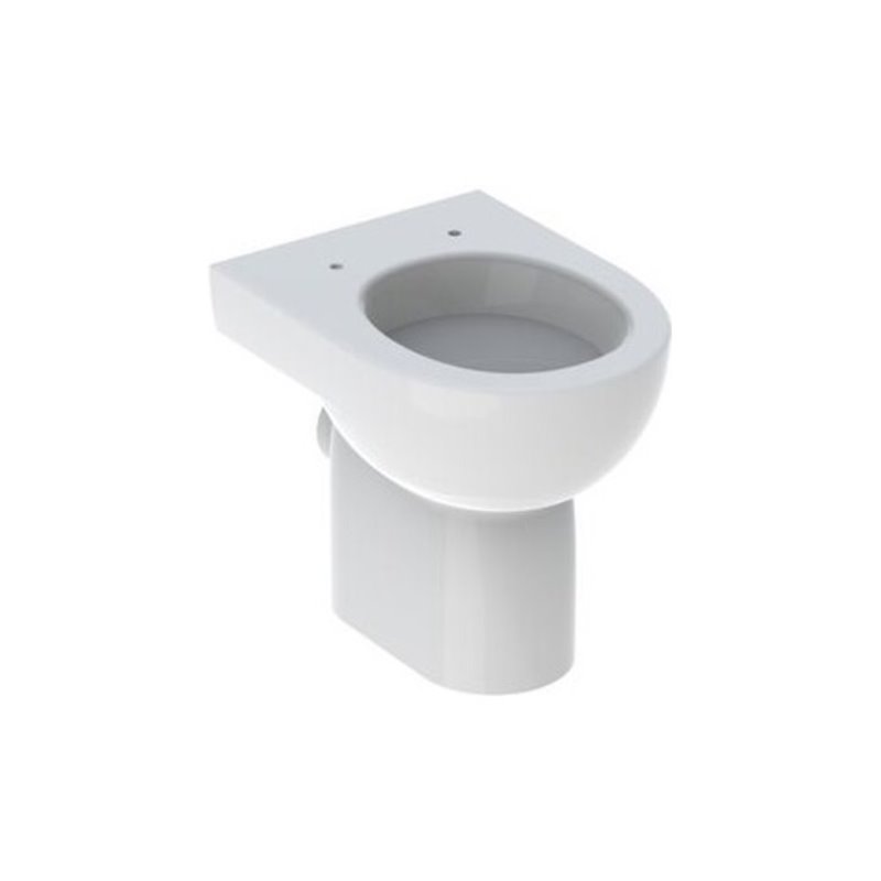 Geberit Stand-Tiefspül-WC RENOVA teilgeschlossene Form Abgang horizontal weiß