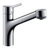 hansgrohe Spültisch-Einhebelmischer 170 Talis M52 mit Ausziehbrause, 2jet, chrom