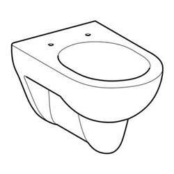 Geberit Wand-WC, Tiefspüler Renova 6/5 l, weiß KeraTect