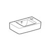 Geberit Handwaschbecken Renova Compact 40x25cm, m ÜL, Hahnloch rechts, weiß