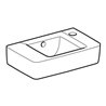 Geberit Handwaschbecken Renova Compact 40x25cm, m ÜL, Hahnloch rechts, weiß
