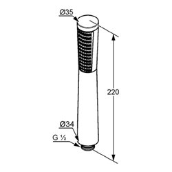 Kludi Handbrause A-QA DN 15 chrom