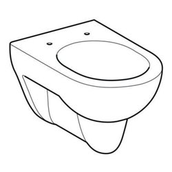 Geberit Wand-WC, Tiefspüler Renova 6/5 l, weiß