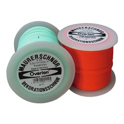 Overmann Maurerschnur L.100 m,D.1,0mmPE grün,Reißkraft 15kg