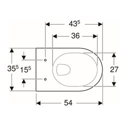 Geberit Wand-WC, Tiefspüler Renova 6/5 l, bahamabeige