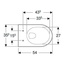Geberit Wand-WC, Tiefspüler Renova 6/5 l, bahamabeige