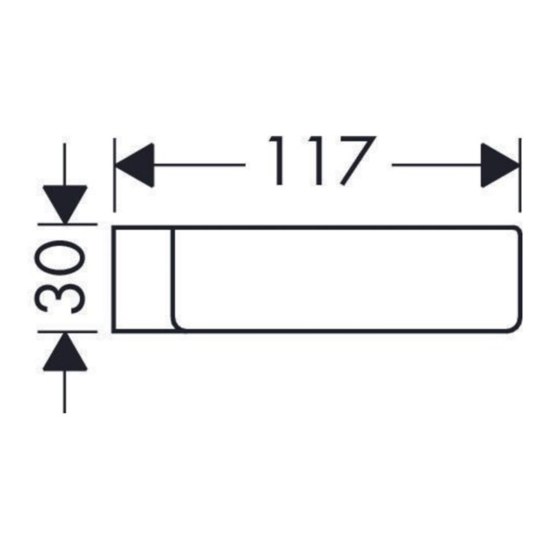 hansgrohe Seifenschale CASETTA für Unica'E/Unica'F Brausestange glasklar