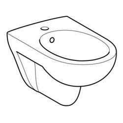 Geberit Wand-Bidet Renova mit Überlauf, weiß
