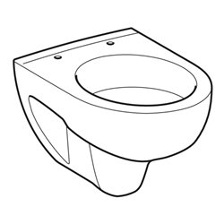 Geberit Wand-WC, Tiefspüler Renova Compact 6/5 l, verkürzte Ausladung, weiß