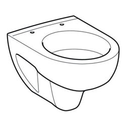 Geberit Wand-WC, Tiefspüler Renova Compact 6/5 l, verkürzte Ausladung, weiß