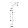 hansgrohe Brauseset CROMA 100 Brausestange 1050 mm Croma 100 Multi Handbrause chrom