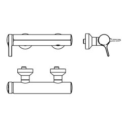 Ideal Standard Einhebel-Brausearmatur MELANGE AP chrom