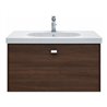 Duravit Möbelwaschtisch D-Code 85x48cm, m Hahnl., ÜL, Hahnloch, weiß