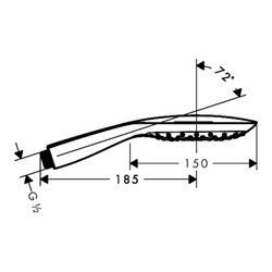 hansgrohe Handbrause 3jet PURA VIDA DN 15 chrom