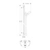 hansgrohe Brausestange UNICA PURA VIDA 900 mm chrom