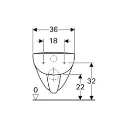 Geberit Wand-WC, Tiefspüler Renova Plan 6/5 l, weiß KeraTect