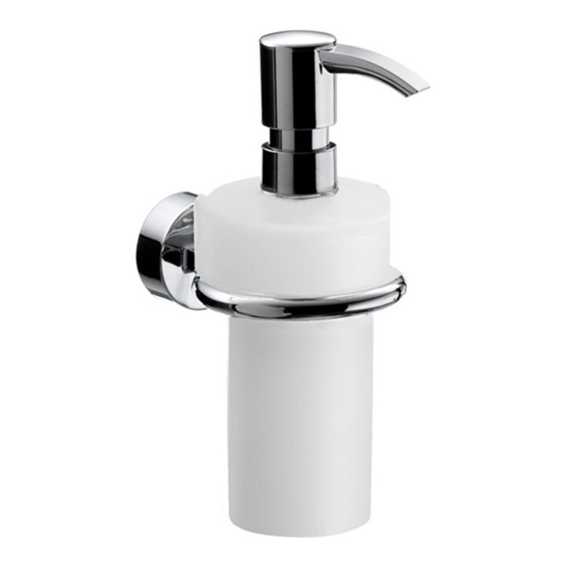 EMCO Flüssigseifenspender RONDO 2 Behälter und Dosierpumpe Kunststoff chrom