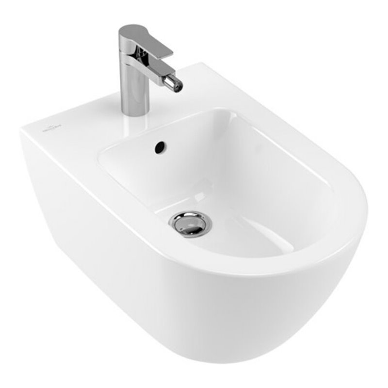 V&B Wand-Bidet Subway 2.0 37x56,5cm, 1 Hahnloch, Überlauf, weiß