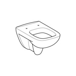 Geberit Wand-WC, Tiefspüler Renova Plan 6/5 l, weiß