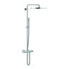 Grohe Duschsystem Rainshower 400 mit AP-Thermostat, Wandmontage, chrom