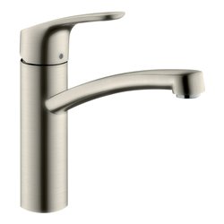 hansgrohe Spültisch-Einhebelmischer 160 Focus M41 1jet, Edelstahl-Optik