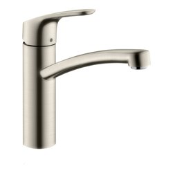hansgrohe Spültisch-Einhebelmischer 160 Focus M41 1jet, Edelstahl-Optik