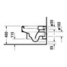 Duravit Wand-WC VERO tief, 370 x 545 mm weiß