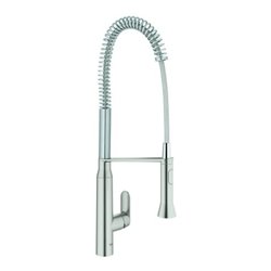 Grohe Spültisch-Einhebelmischer K7 supersteel, herausziehbare Profibrause