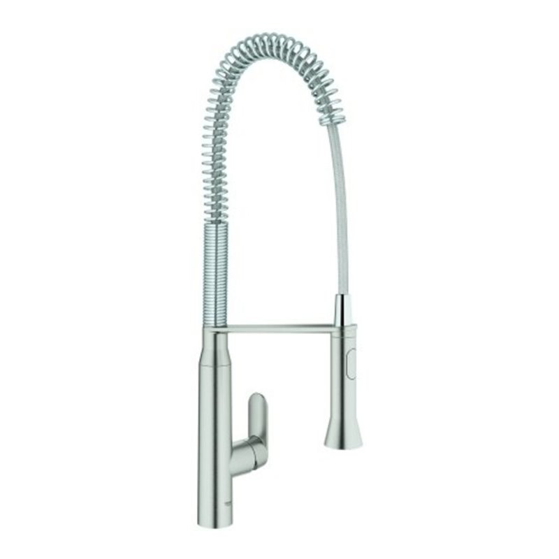 Grohe Spültisch-Einhebelmischer K7 supersteel, herausziehbare Profibrause