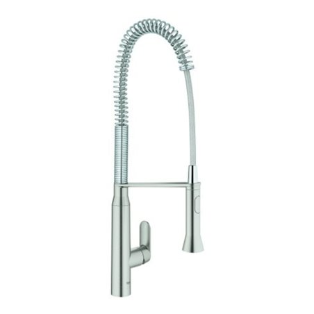 Grohe Spültisch-Einhebelmischer K7 supersteel, herausziehbare Profibrause