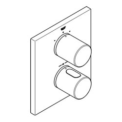 Grohe Thermostat GROHTHERM 3000 für Wanne oder Dusche mit mehr als einer Brause chrom