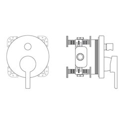 Ideal Standard Einhebel-Wannenbatterie NEON UP chrom