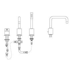 Ideal Standard Dreiloch-Wannenrandbatterie NEON chrom