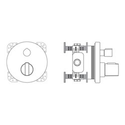 Ideal Standard Bade-Thermostatbatterie NEON UP chrom