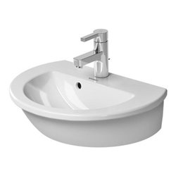 Duravit Handwaschbecken DARLING NEW mit Überlauf, Hahnlochbank, 470 x 345 mm, 1 Hahnloch weiß