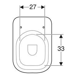 Geberit St.Tiefsp. Renova Comfort sq weiß, 6 l, erhöht, teilgeschlossene Form