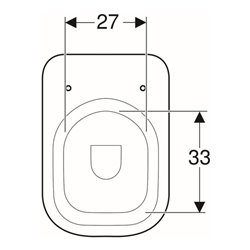 Geberit St.Tiefsp. Renova Comfort sq weiß, 6 l, erhöht, teilgeschlossene Form