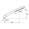 Grohe Handbrause ICON 150 RAINSHOWER chrom/granit
