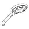 Grohe Handbrause ICON 150 RAINSHOWER chrom/granit