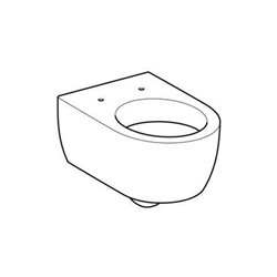 Geberit Wand-WC, Tiefspüler iCon 35,5x53cm, geschlossene Form, weiß