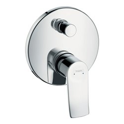 hansgrohe Fertigmontageset Metris UP-Wannen-Einhebelmischer, Rosette rund, chrom