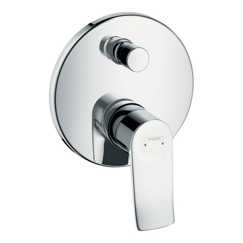 hansgrohe Fertigmontageset Metris UP-Wannen-Einhebelmischer, Rosette rund, chrom