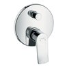 hansgrohe Fertigmontageset Metris UP-Wannen-Einhebelmischer, Rosette rund, chrom
