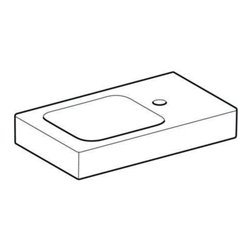 Geberit Handwaschbecken iCon 53x31cm, Abl re, m Hahnl., o. ÜL, we.