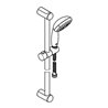 Grohe Brausestangenset TEMPESTA 100 Brausestange 600 mm chrom